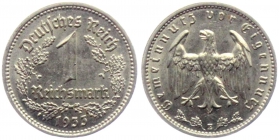 Drittes Reich - J 354 - 1933 E - 1 Reichsmark - vz
