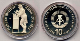 DDR - J 1636 - 1990 - Johann Gottlieb Fichte - 10 Mark - PP