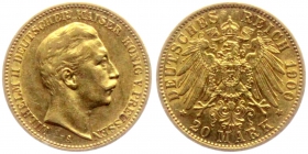 Preussen - J 252 - 1900 A - Kaiser Wilhelm II. (1888-1918) - 20 Mark - vz