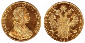 Österreich - 1915 (NP) - 4 Dukaten - Franz Joseph I. - pfr.
