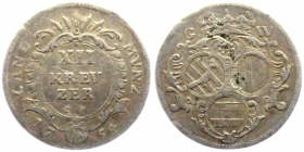 Wied / Neuwied - 1754 - Johann Friedrich Alexander (1737-1791) - 12 Kreuzer - ss-vz