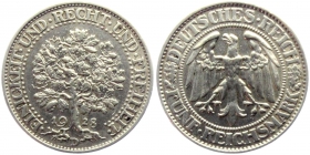 Weimarer Republik - J 331 - 1928 D - Eichbaum - 5 Reichsmark - ss-vz
