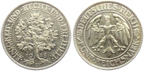 Weimarer Republik - J 331 - 1928 F - Eichbaum - 5 Reichsmark - vz+