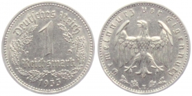 Drittes Reich - J 354 - 1933 E - 1 Reichsmark - vz min. RF