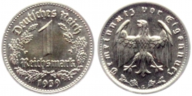 Drittes Reich - J 354 - 1939 G -  1 Reichsmark - f.st min. RF