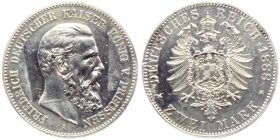Preussen - J 98 - 1888 A - Friedrich III. (1888) - 99-Tage-Kaiser - 2 Mark - f.st