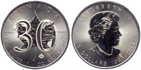 Kanada - 2018 - 50 Jahre Maple Leaf - Maple Leaf - 1 Unze - 5 Dollars - st