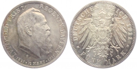 Bayern - J 50 - 1911 D - Prinzregent Luitpold (1886-1912) - 5 Mark - st