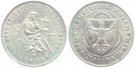 Weimarer Republik - J 344 - 1930 D - Walther von der Vogelweide - 3 Reichsmark - vz