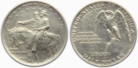 USA - 1920 - Georgia - Stone Mountain - Eagle - Serie: US-Bundesstaaten - 1/2 Dollar - f.st