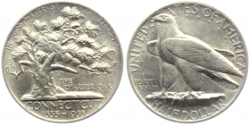 USA - 1935 - Connecticut - The Charter Oak - Eaglel  - Serie: USA- Bundesstaaten - 1/2 Dollar - st