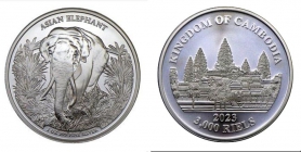 Kambodscha - 2023 - Indischer Elefant - 3000 Riels - st