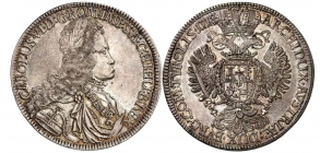 Österreich - Haus Habsburg - 1718 - Hall - Karl VI. (1711-1740) - Reichstaler - vz