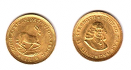 Südafrika - 1967 - Jan von Riebeeck - 1 Rand - unc