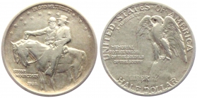USA - 1920 - Georgia - Stone Mountain - Eagle - Serie: US-Bundesstaaten - 1/2 Dollar - ss