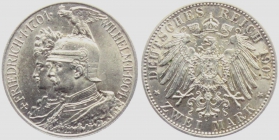 Preussen - J 105 - 1901 - Wilhelm II. (1888-1918) - mit Friedrich I. zur 200-Jahrfeier des Königreichs - 2 Mark - vz-st