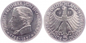 BRD - J 391 - 1957 J - Freiherr von Eichendorff - 5 Mark - st