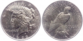 USA - 1922 - Peace - Dollar - f.vz