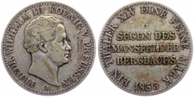 Preussen - 1835 A - König Friedrich Wihelm III. (1797-1840) - Ausbeutetaler - ss
