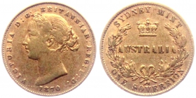 Australien - 1870 - Queen Victoria (1837-1901) - Sovereign - f.vz