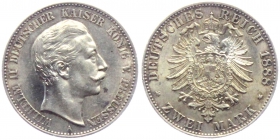 Preussen - J 100 - 1888 A - Wilhelm II. (1888-1918) - 2 Mark - gutes vz