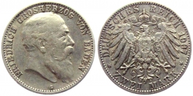 Baden - J 32 - 1907 G - Friedrich I. (1852-1907) - 2 Mark - ss