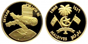 Malediven - 1995 - Skylab - Raumfahrt - 50 Rufiyaa - 1/25 Unze -  PP