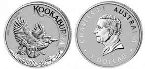 Australien - 2024 - Kookaburra - Charles III. (seit 2023) - 1 Dollar - 1 Unze - st/BU