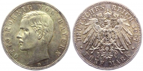 Bayern - J 46 - 1907 D - Otto (1886-1913) - 5 Mark - vz+