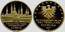 BRD - 2007 D - Lübeck - UNESCO Welterbe - 100 Euro - st in Box mit Zertifikat