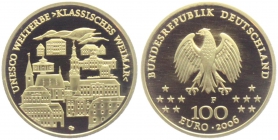 BRD - 2006 F - Weimar - UNESCO Welterbe - 100 Euro - st in Box mit Zertifikat