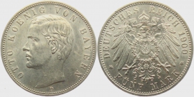 Bayern - J 46 - 1900 D - König Otto (1886 - 1913) - 5 Mark - vz-st