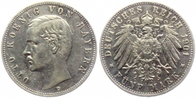 Bayern - J 46 - 1901 D - Otto von Bayern - 5 Mark - ss+