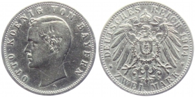 Bayern - J 45 - 1904 D - König Otto (1886-1913) - 2 Mark - ss
