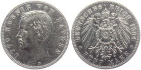 Bayern - J 46 - 1904 D - Otto von Bayern - 5 Mark - ss