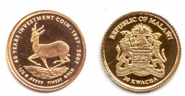 Malawi - 2007 - 40 Jahre Krügerrand - 20 Kwacha - PP