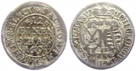 Sachsen - 1694 EPH - Johann Georg IV. (1691-1694) - 1/12 Taler - ss