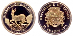 Kongo - 2017 - 50 Jahre Krügerrand - 50 Francs - PP