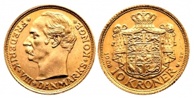 Dänemark - 1908 VBP - Frederik VIII. (1906-1912) - 10 Kronen - st