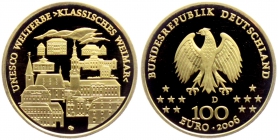BRD - 2006 D - UNESCO Welterbe - Weimar - 100 Euro - st/BU in Box