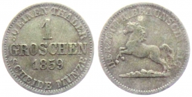 Braunschweig-Wolfenbüttel - 1859 - Wilhelm (1831-1884) - 1 Groschen - ss-vz
