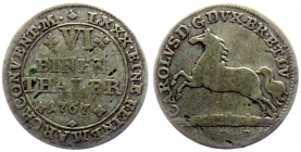 Braunschweig-Wolfenbüttel - 1767 - Karl I. (1735-1780) - 1/6 Taler - s-ss
