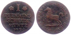 Braunschweig-Wolfenbüttel - 1739- Karl I. (1735-1780) - 1 Pfennig - s-ss
