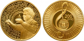 Griechenland - 2025 - Mikis Theodorakis - 200 Euro - PP in Box mit Zertfifikat