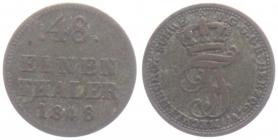 Mecklenburg-Schwerin - 1848 - Friedrich Franz II. (1842-1883) - 1/48 Taler - ss-vz