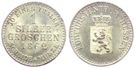 Hessen-Kassel - 1862 - Friedrich Wilhelm I. (1847-1866) - 1 Silbergroschen - st