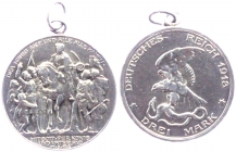 Preussen - J 110 - 1913 - Wilhelm II. (1888-1918) - der König rief... - 3 Mark - vz mit Öse