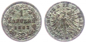 Frankfurt - 1862 - 1 Kreuzer - f.st
