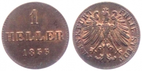 Frankfurt - 1855 - 1 Heller - f.st