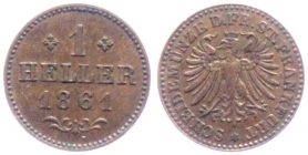 Frankfurt - 1861 - 1 Heller - st